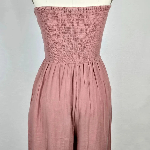 Bishop + Young Antropologie Lagenlook Wide Leg Jumpsuit Elva 100% Cotton Sz S - Picture 7 of 15